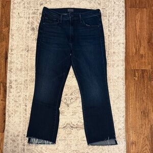 MOTHER Insider Crop Step Fray Jeans -“Movin’ On Up”